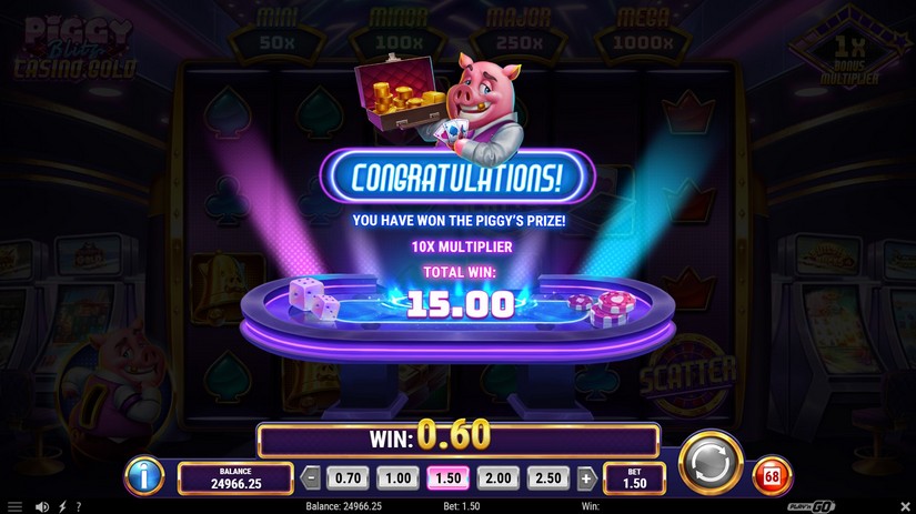 Piggy Blitz Casino Gold slot screen 3