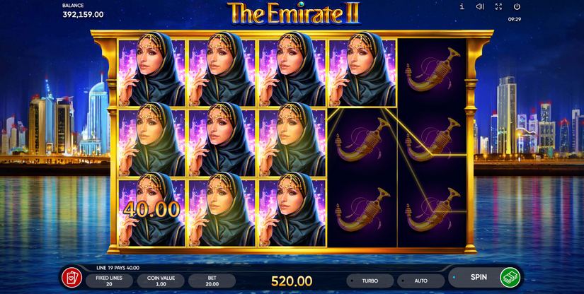 The Emirate 2 slot screen 2