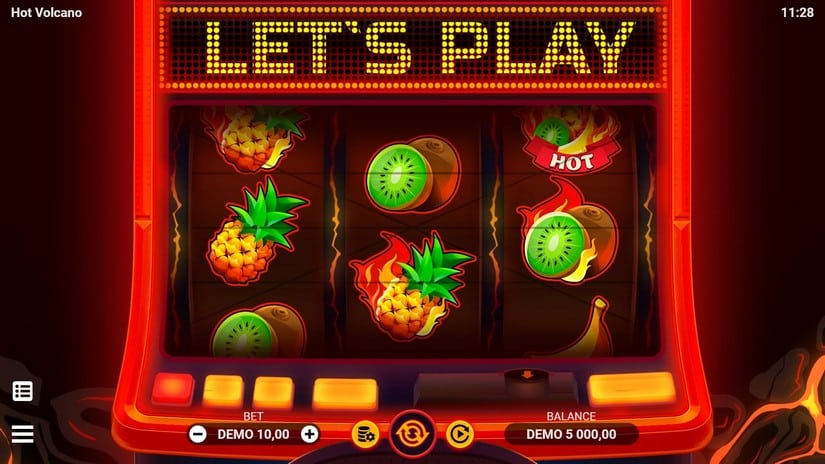 Hot Volcano slot screen 1