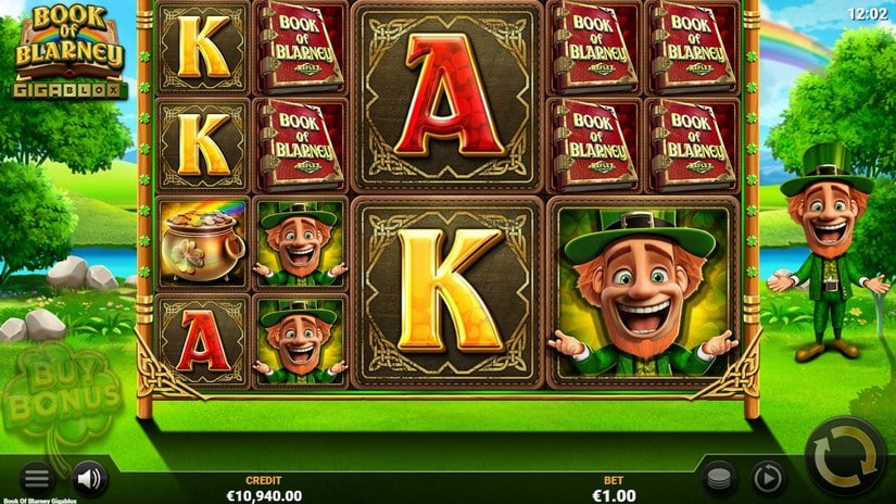Book of Blarney GigaBlox slot screen 2