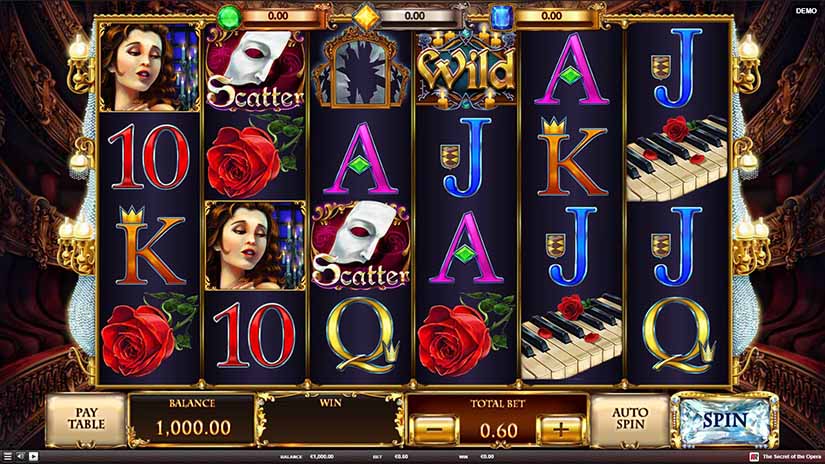 The Secret of the Opera slot screen 2