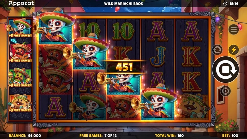 Wild Mariachi Bros slot screen 5