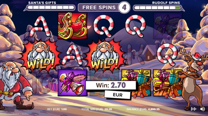 Santa vs Rudolf slot screen 6