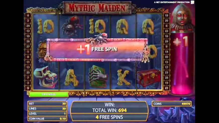 Mythic Maiden slot screen 2