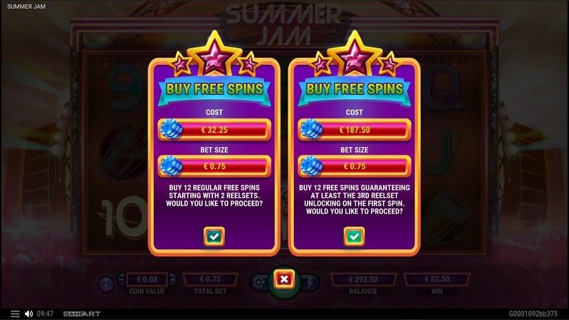 Summer Jam slot screen 4
