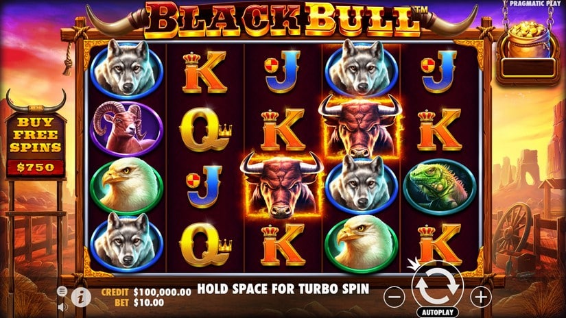 Black Bull slot screen 1