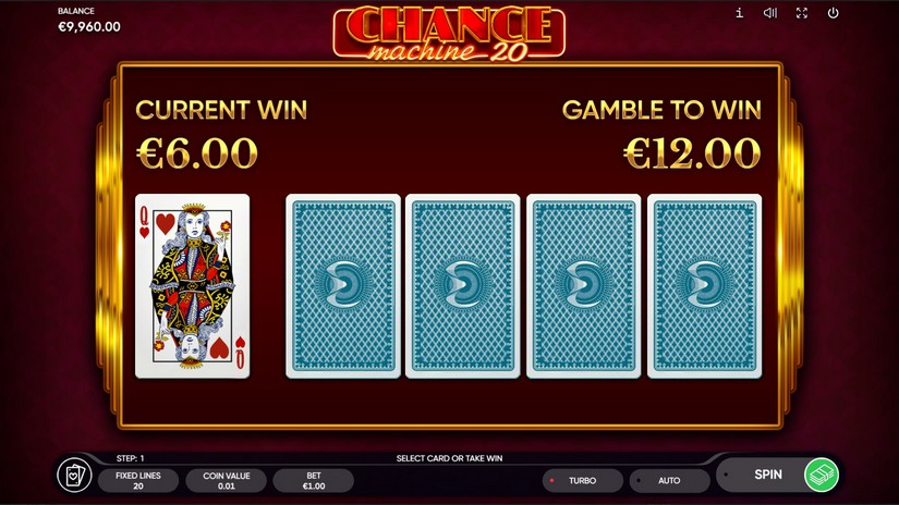 Chance Machine 20 slot screen 5