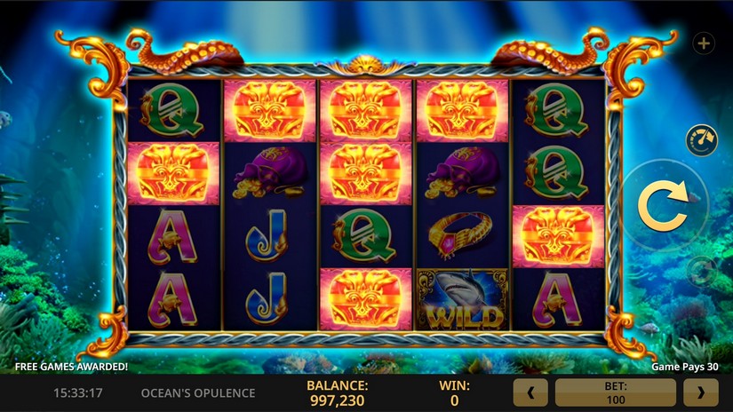 Oceans Opulence slot screen 3