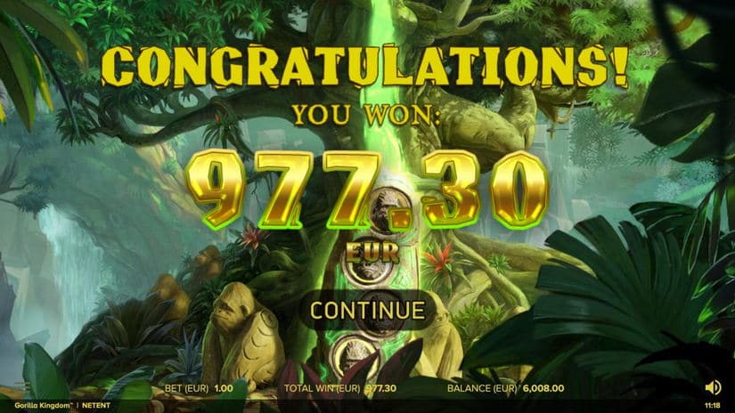 Gorilla Kingdom slot screen 4