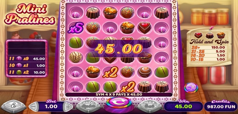 Mini Pralines slot screen 3