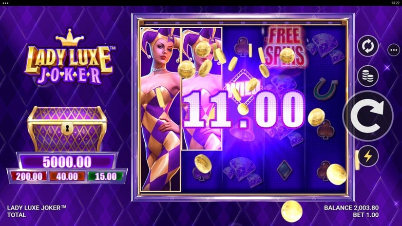 Lady Luxe Joker slot screen 4