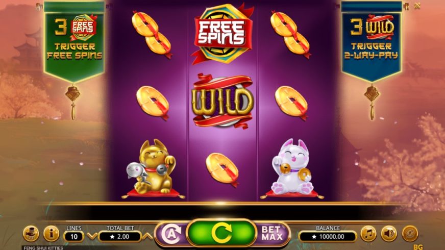Feng Shui Kitties slot screen 1