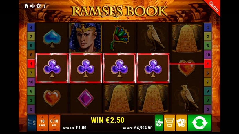 Ramses Book slot screen 2