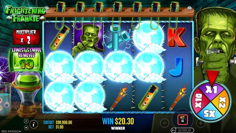 Frightening Frankie slot screen 6