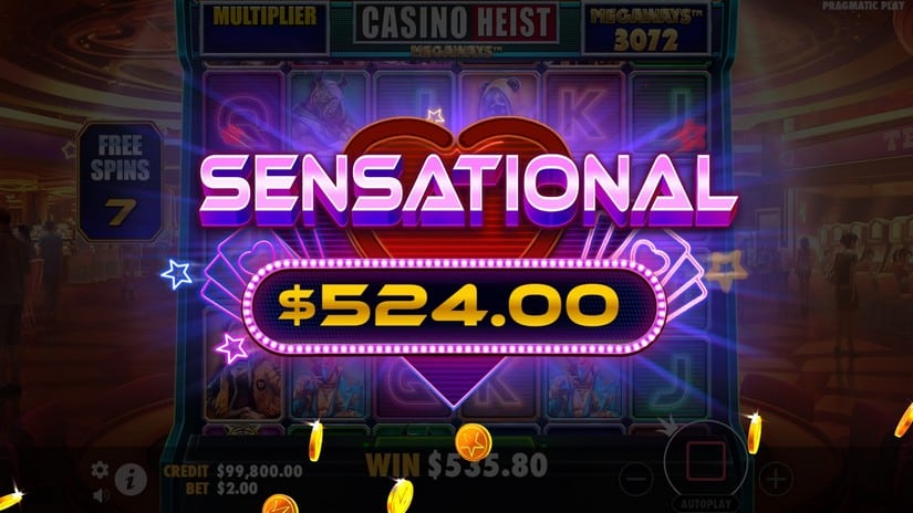 Casino Heist Megaways slot screen 6