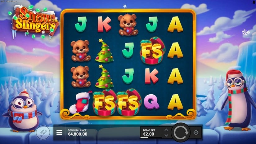 Snow Slingers slot screen 2
