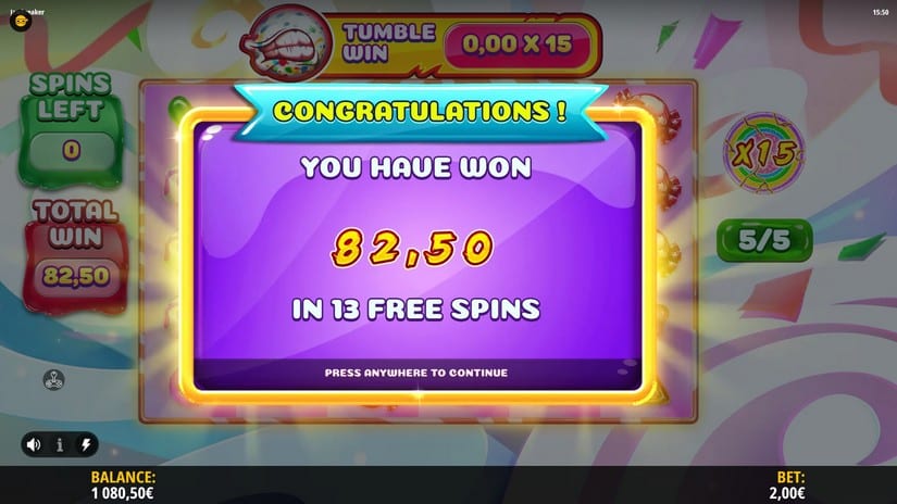 Jawbreaker slot screen 5