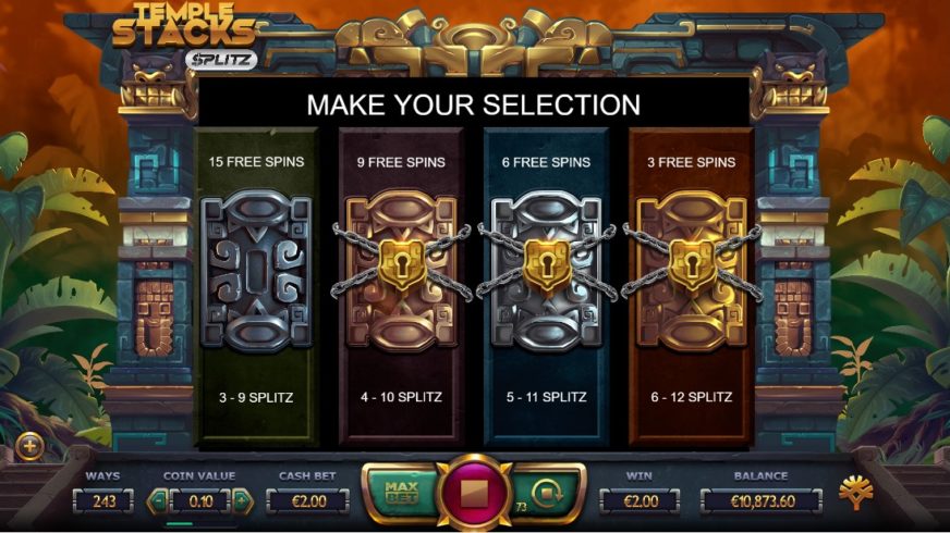 Temple Stacks slot screen 3