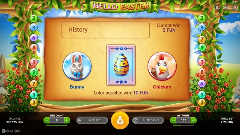 Hello Easter slot screen 3