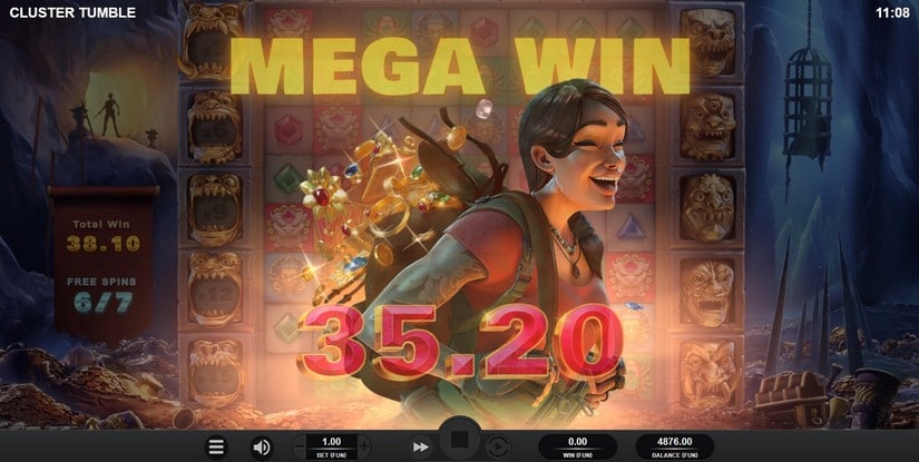 Cluster Tumble slot screen 7