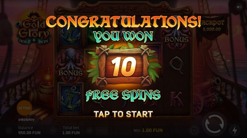 Gold And Glory Hold and Win slot screen 4