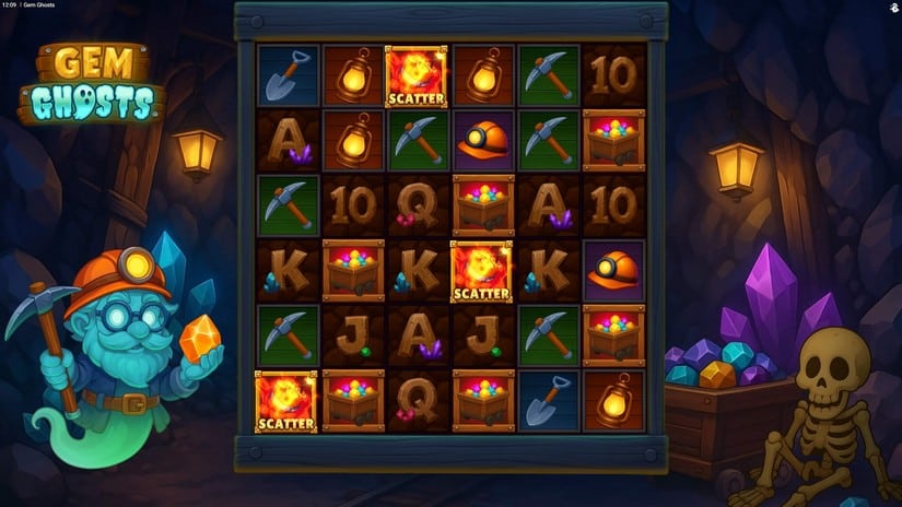 Gem Ghosts slot screen 2