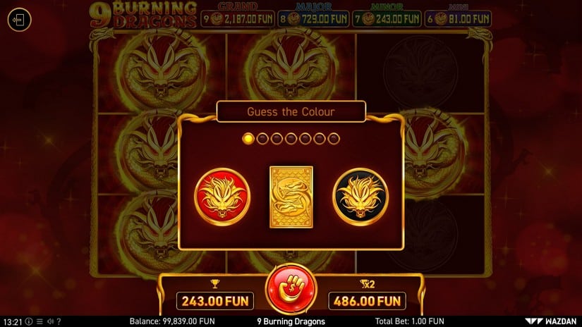 9 Burning Dragons slot screen 6