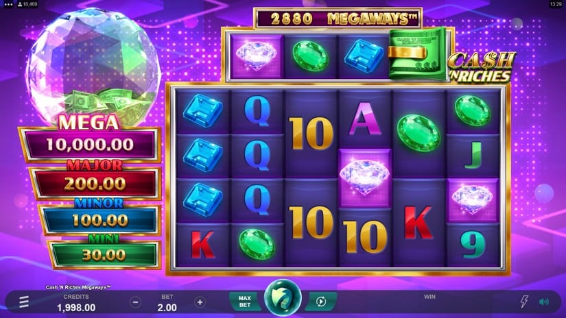 Cash ‘N Riches Megaways slot screen 1