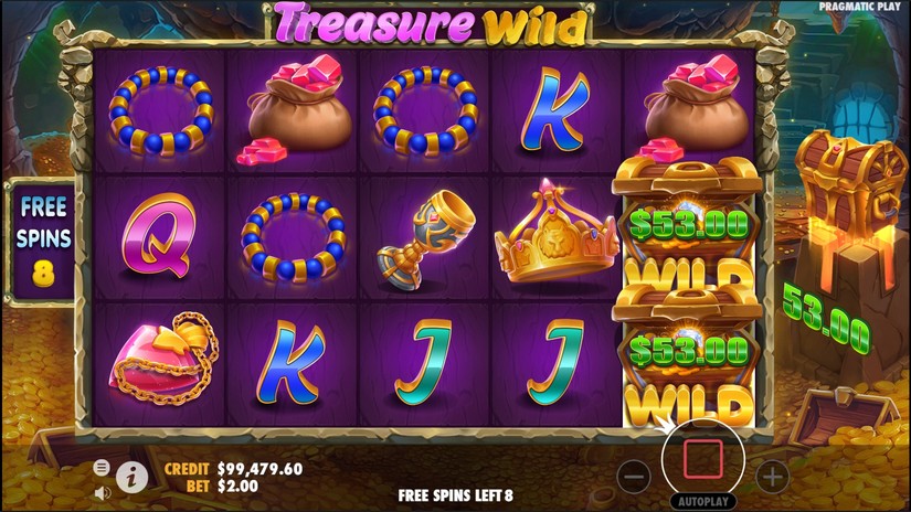 Treasure Wild slot screen 6