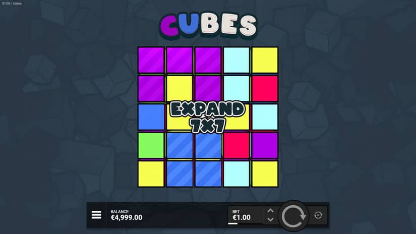 Cubes slot screen 2