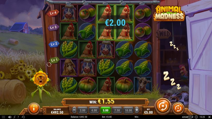 Animal Madness slot screen 2