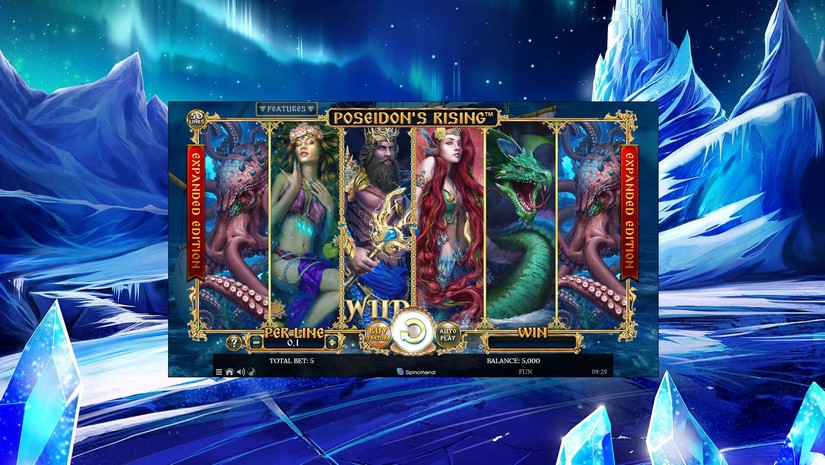 Poseidon’s Rising Expanded Edition slot screen 1