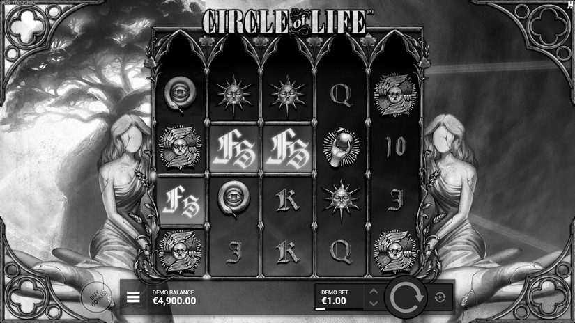 Circle of Life slot screen 2