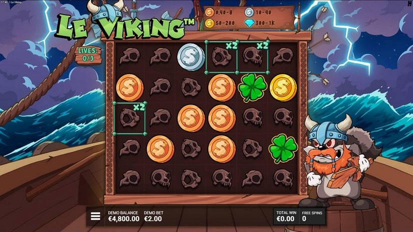 Le Viking slot screen 5