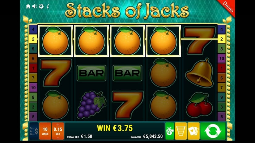 Stacks of Jacks slot screen 3