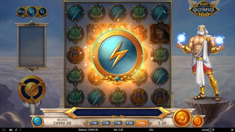 Rise of Olympus 100 slot screen 2