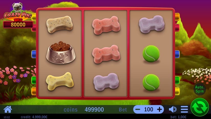Crazy Pug slot screen 1