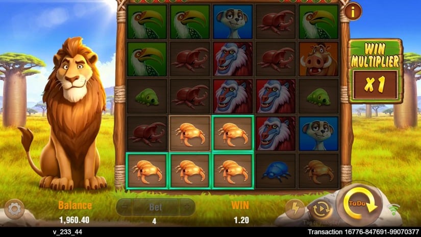 Safari Mystery slot screen 3