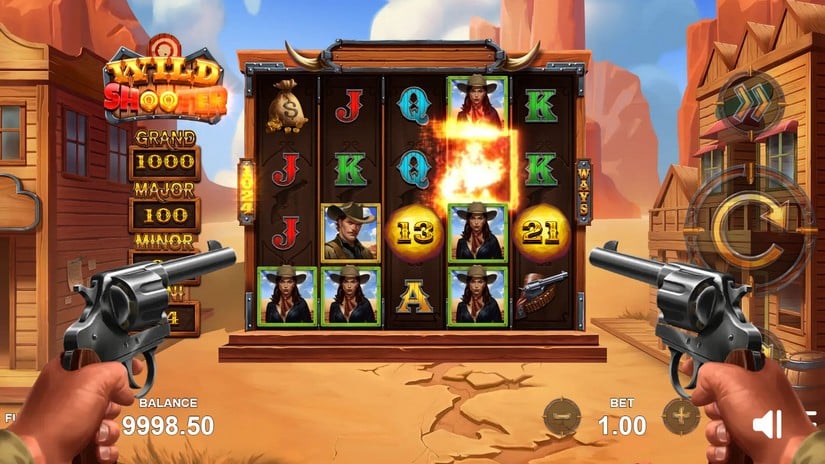 Wild Shooter slot screen 2