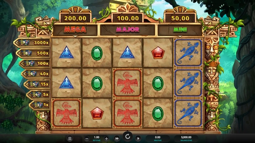 Masked Treasures slot screen 1