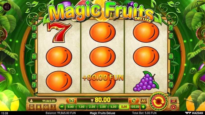 Magic Fruits Deluxe slot screen 2