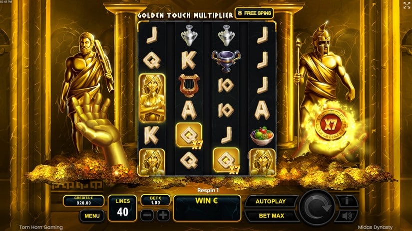 Midas Dynasty slot screen 4