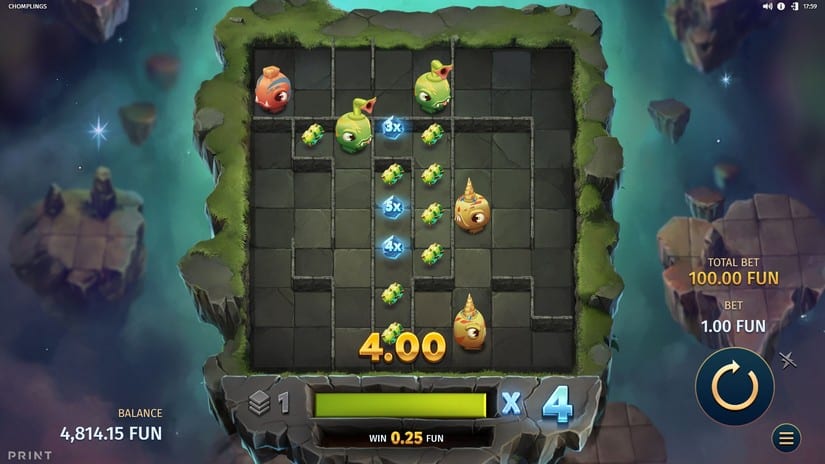 Chomplings slot screen 4