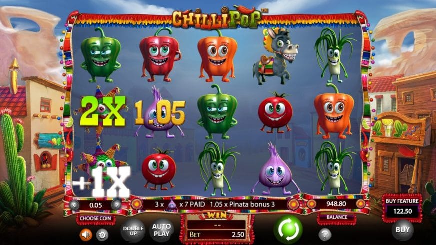 Chilli Pop slot screen 1