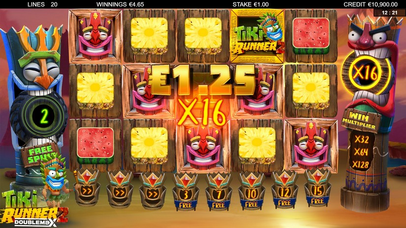 Tiki Runner 2 DoubleMax slot screen 4