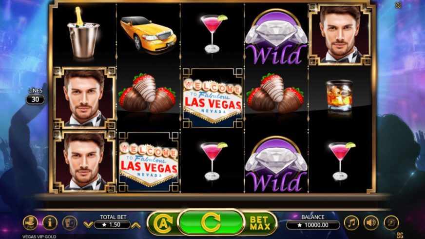 Vegas VIP Gold slot screen 1