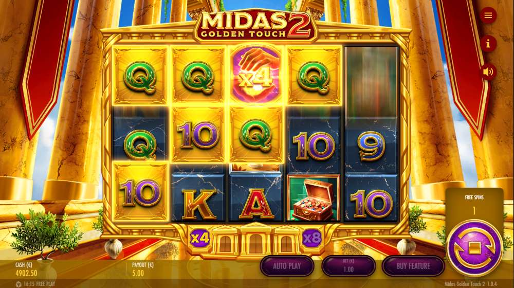 Midas Golden Touch 2 bonus game