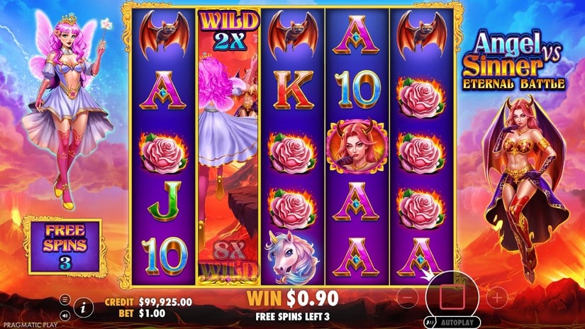 Angel Vs Sinner Eternal Battle slot screen 4