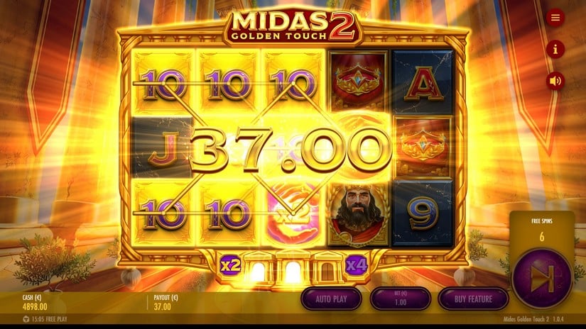 Midas Golden Touch 2 slot screen 4
