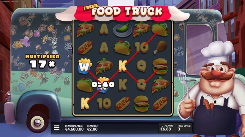 Fred’s Food Truck slot screen 4